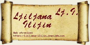 Ljiljana Ilijin vizit kartica